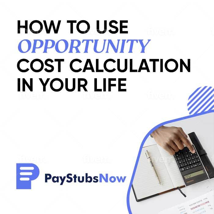 How to use opportunity cost calculation in your life Pay Stubs Now Blog